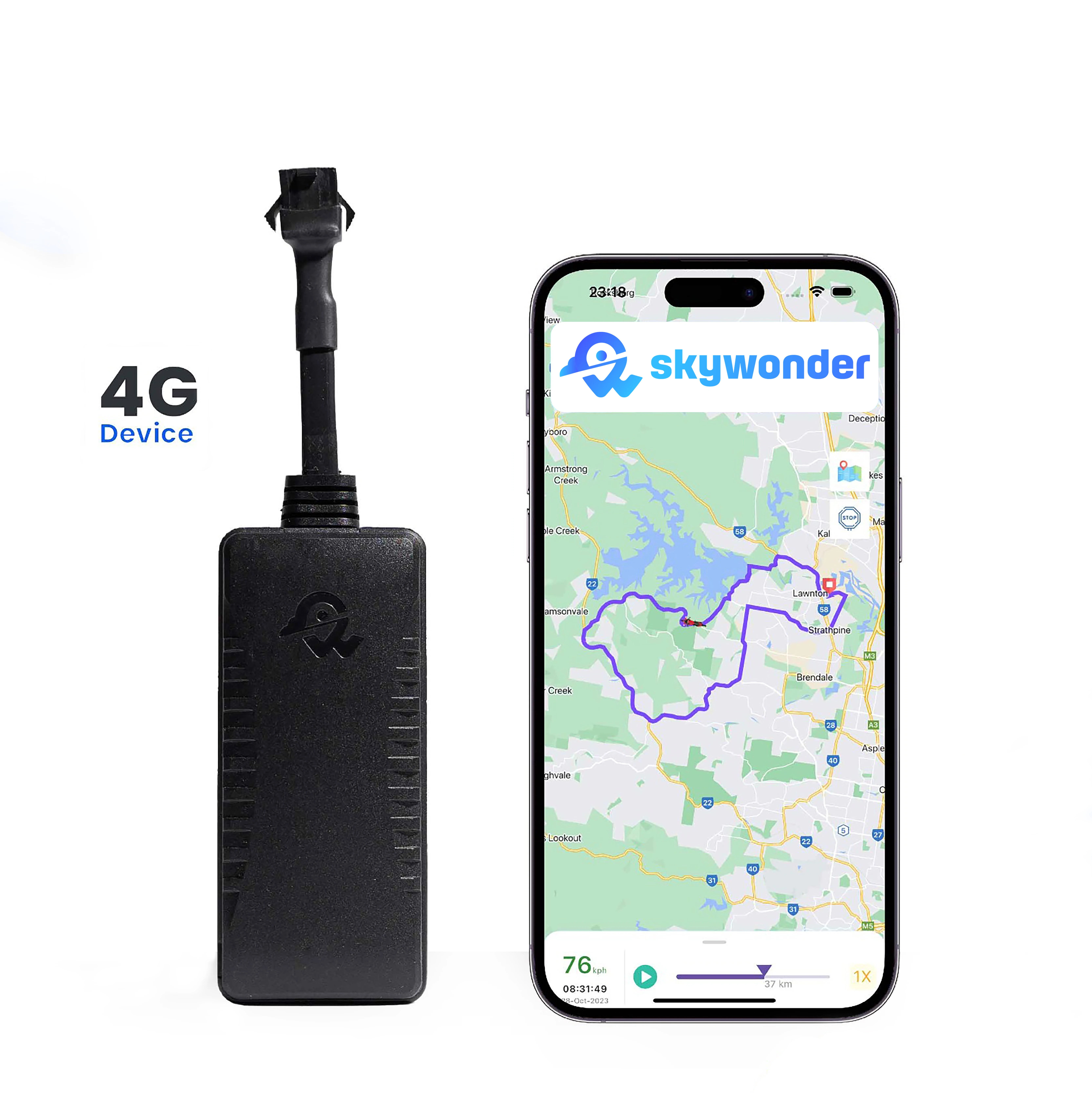 SKYWONDER 4G  acc detection gps tracker e-Bike Car Vehicle GPS Tracker Small GPS Tracking Device for motorcycle