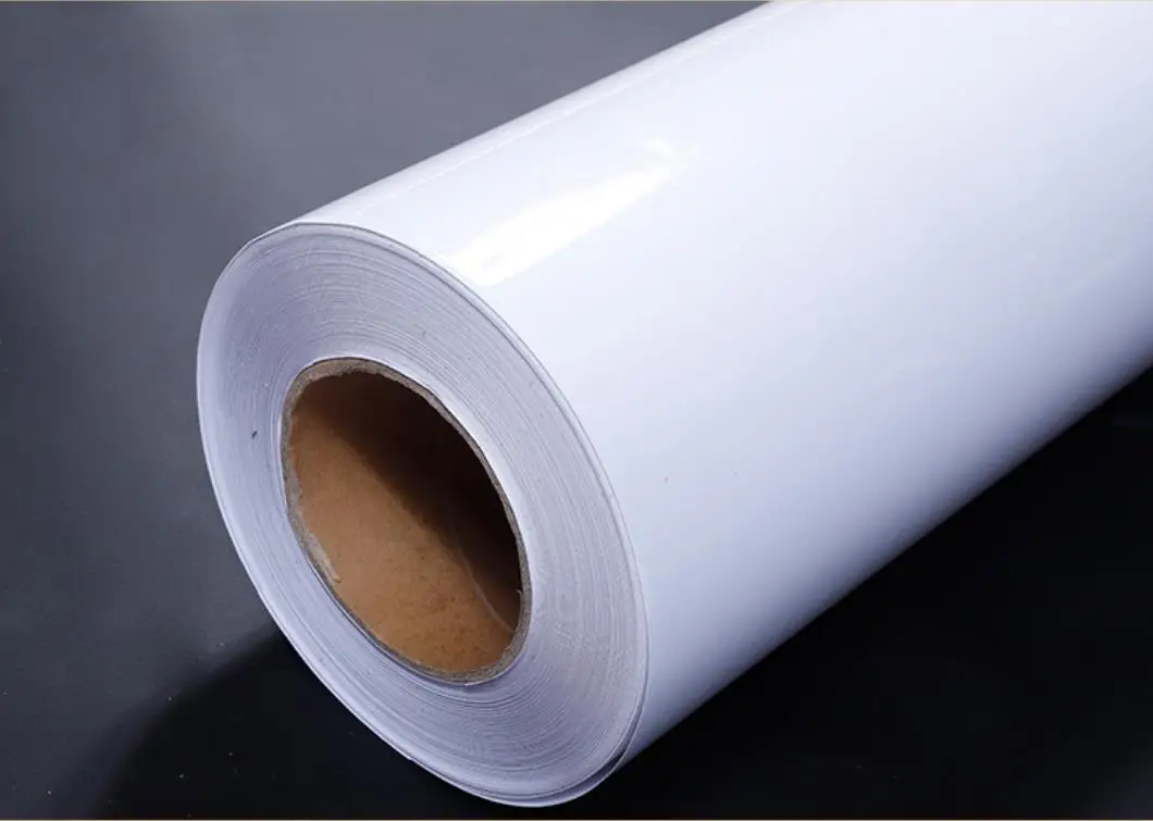 100 микрон 140 gsm водонепроницаемый белый съемный самоклеящийся виниловый рулон
