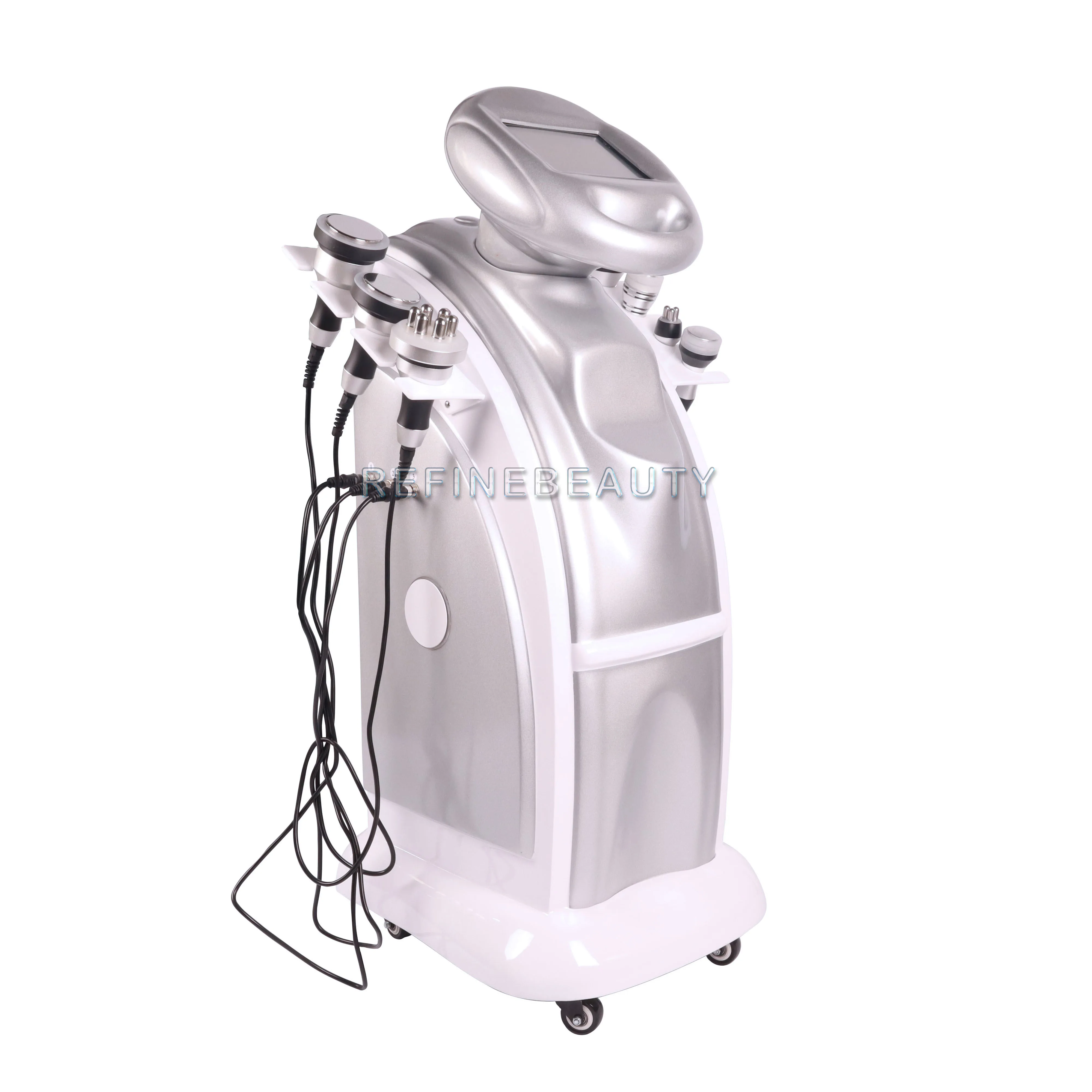 
2021 Factory price 7 in 1 body 80k cavitation tight skin slimming massager management vacuum massage rf beauty machine 