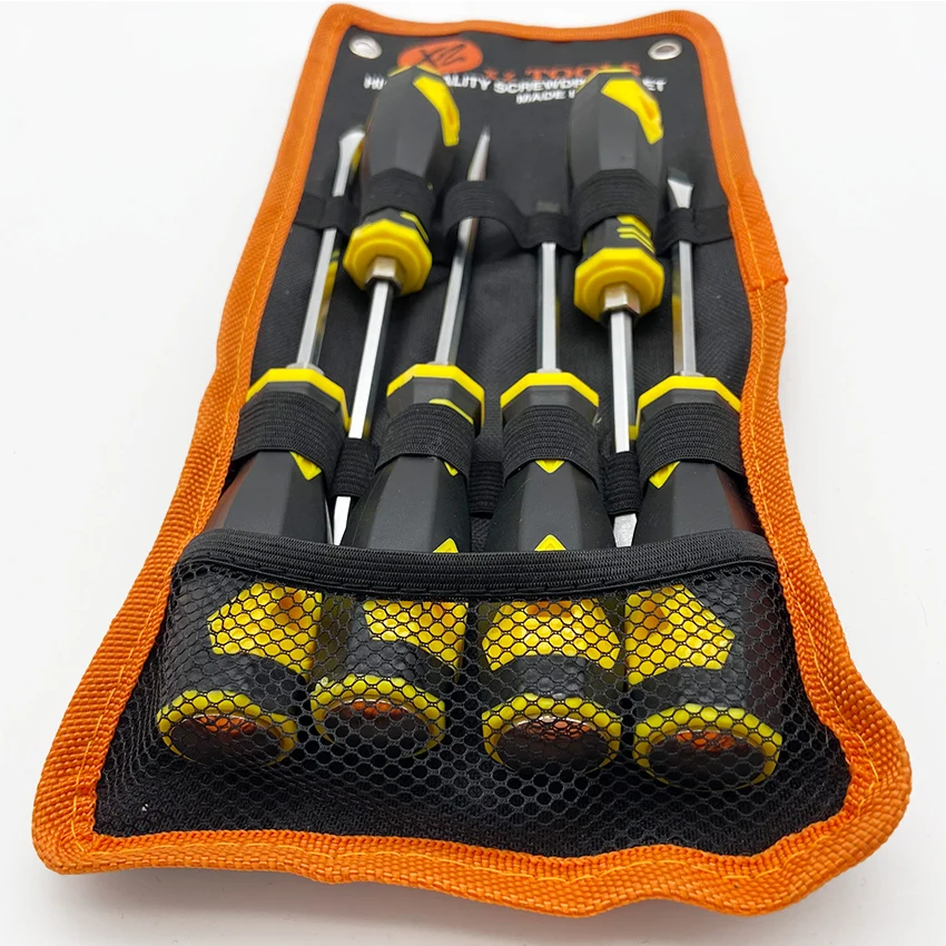 6PC diamond core handle set with high quality screwdriver PHILLIPS AND flat Magnetic screwdriver