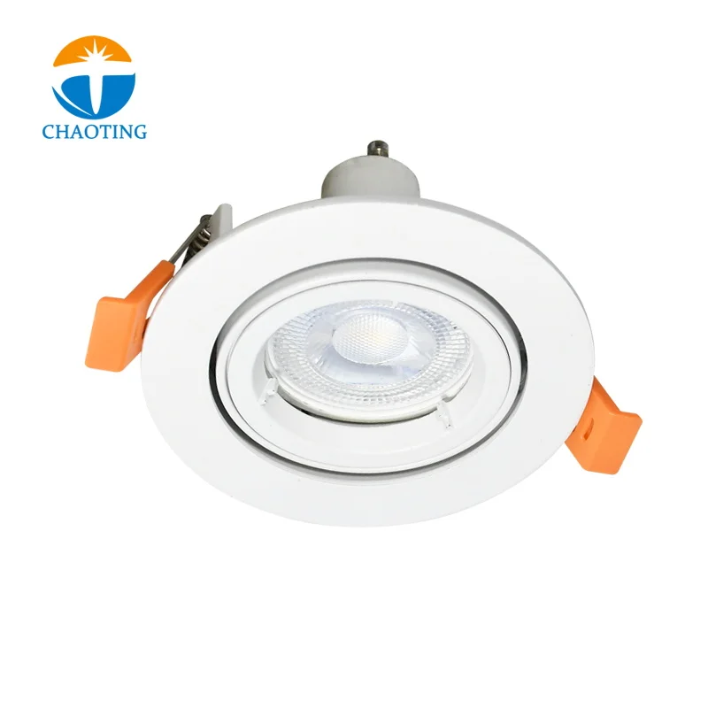 Commercial Indoor IP20 Housing Downlight MR16 Halogen Ceiling Lighting Adjustable Recessed Downlight Fixtures GU10