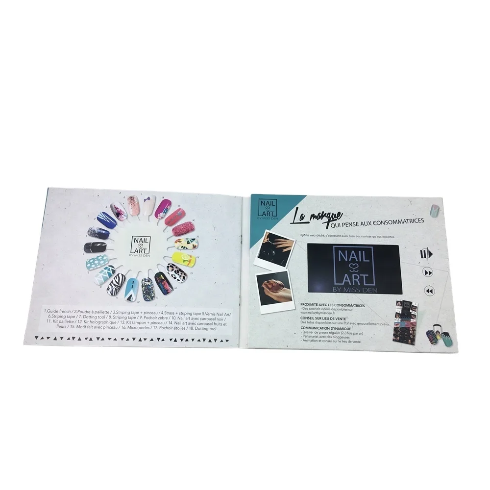  Cote Best Seller China LCD Video Book 5 Inch Greeting Card For