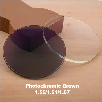 Fast Change Tinted Sunglasses Lens 1.56 Photochromic Photogrey  Optical Lenses For Glasses