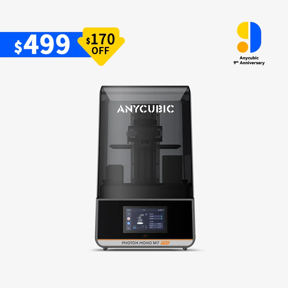 Anycubic Photon Mono M7 Pro 3D printer 10.1-Inch 14K HD Screen Air Heater & Purifier Average printing speed up to 105mm/h