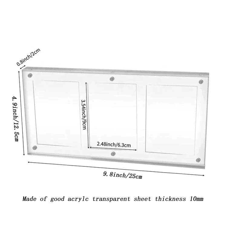 Wholesale acrylic transparent game trading cards display holder