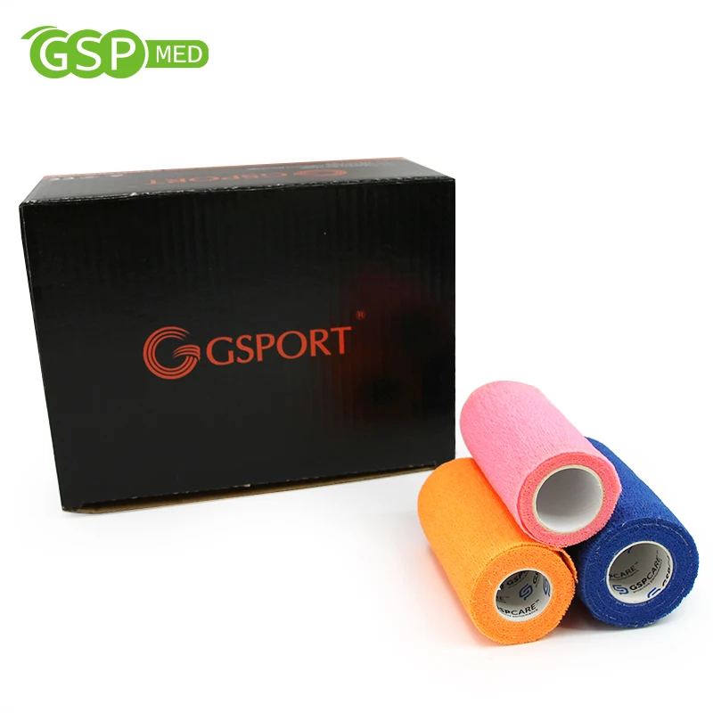 Medical Consumable High Elasticity Colored Elastic Non Woven Self Adhesive Bandage Latex Free 2 5cm 4 5m Choice Accessories OEM