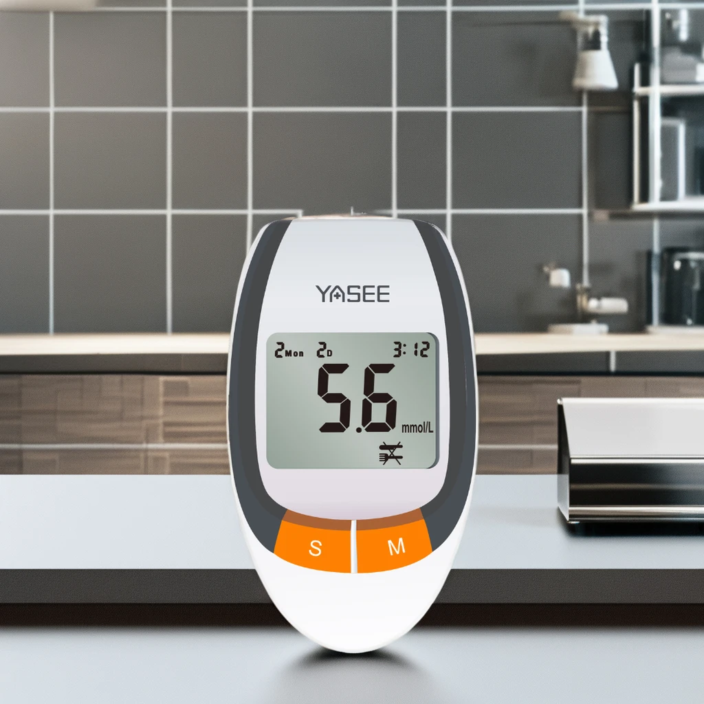 CE ISO Approved Digital Blood Glucose Meter Quantum Analyzer for Diabetes Test Glucometer Monitor with Test Strips