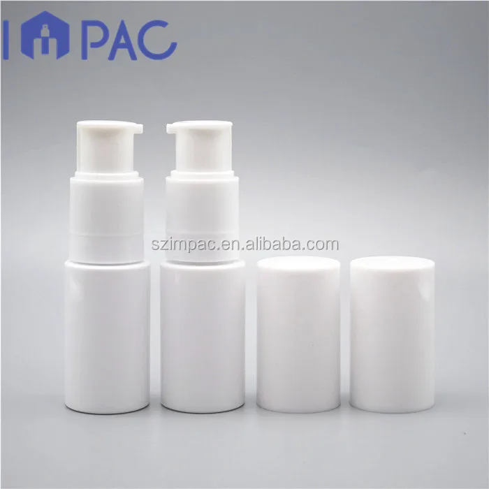 Pocket size cosmetic white plastic powder bottle for spraying 35ml