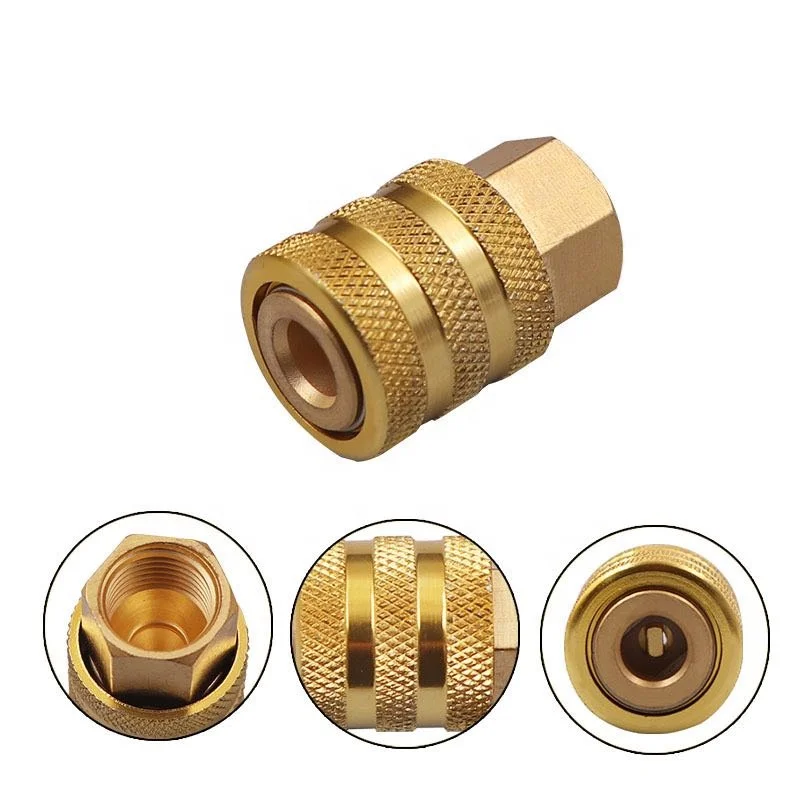 Automobile tyre inflating quick coupler Tire mouth inflation sealing good airtight round head quick clamp type