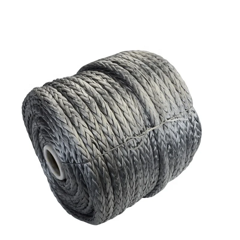 China Strong Tensile Strength and Corrosion Resistant UHMWPE Polyethylene Fiber 12 Strands Rope Ship Cable Traction Anchor Rope