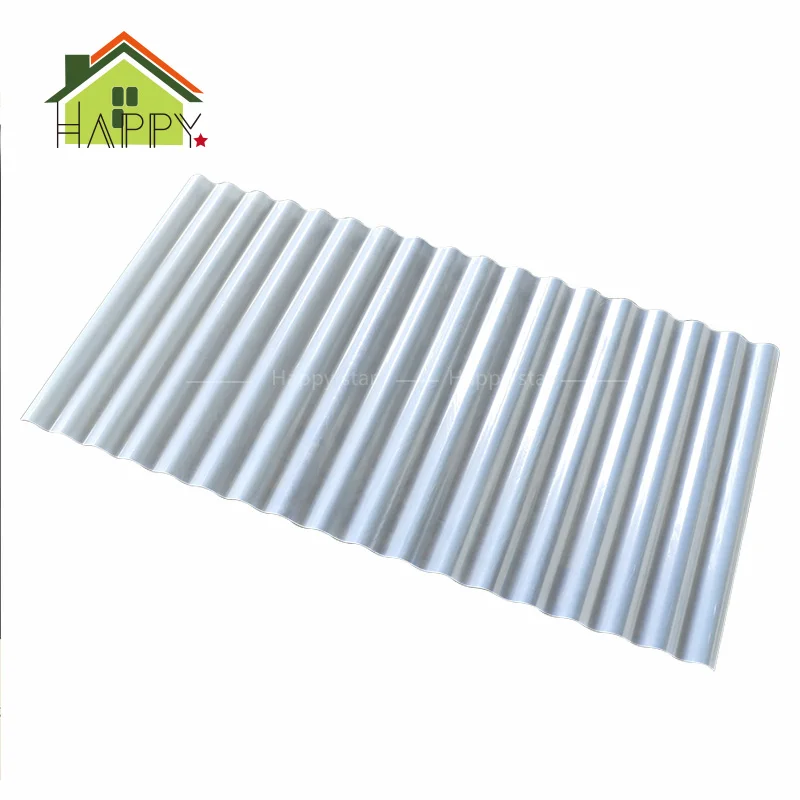 Fiberglass spanish roof tile transparent corrugated  plastic carport roofing material flat roof tiles