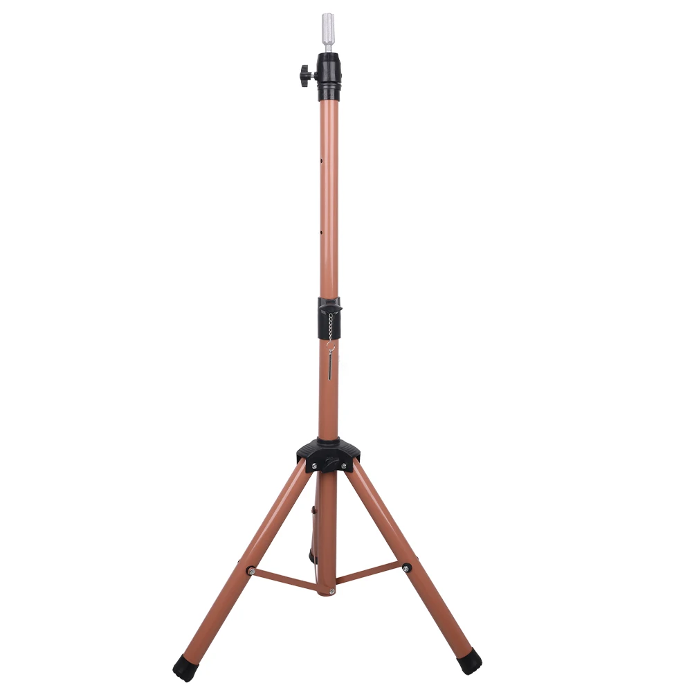 Wig Stands Adjustable Long Tripod Stand Holder Mannequin Head Tripod Hairdressing Training Head stand Hair Tools Accessories
