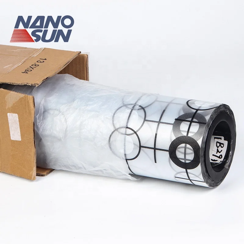 High Production Anti Scratch Glass Privacy Film Roll Of Frosted Pattern Window Film