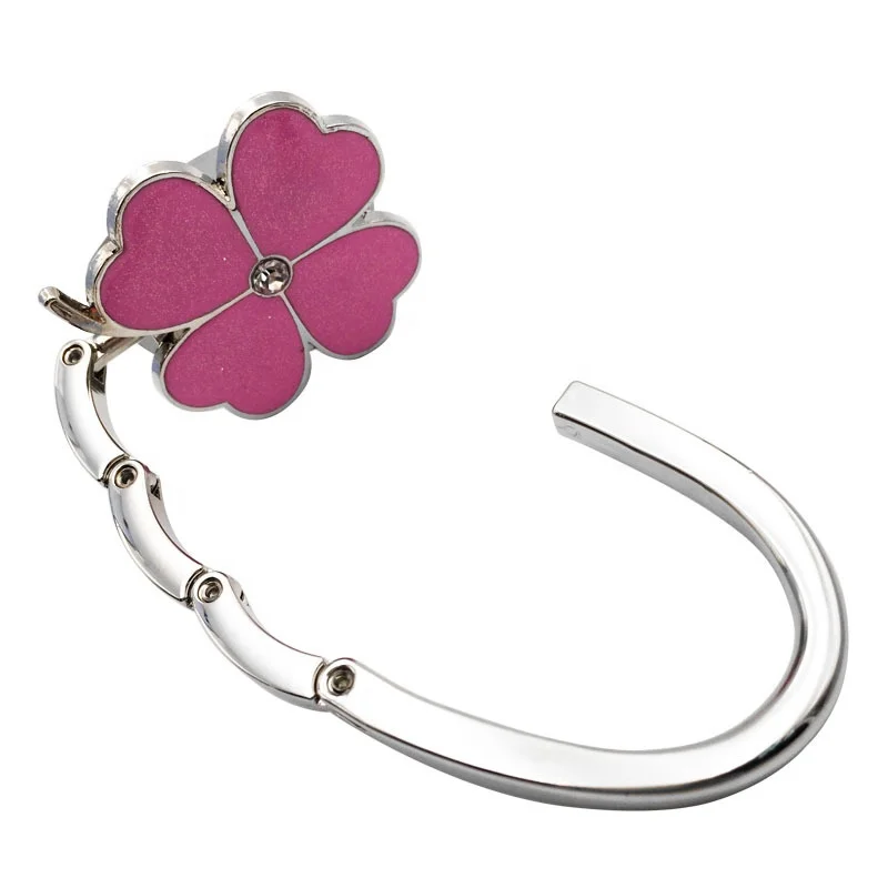 Best Selling Clover Bag Hanger Hook Colorful Factory New Model Clover Bag Hanger Buckle For Promotional Gift