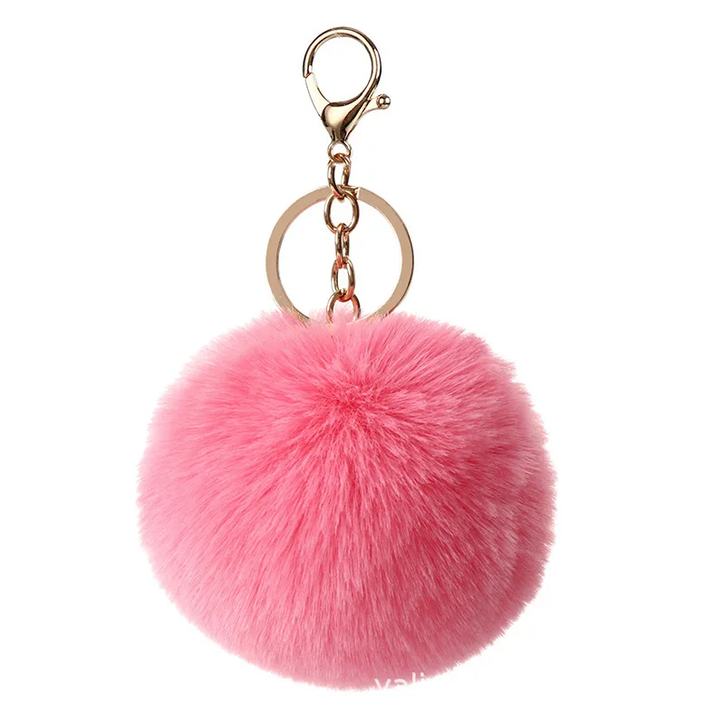 New Product  Cheap Price Customized Pompom Keychain For Car Key Ring Phone Handbag Charm Tote Pendant