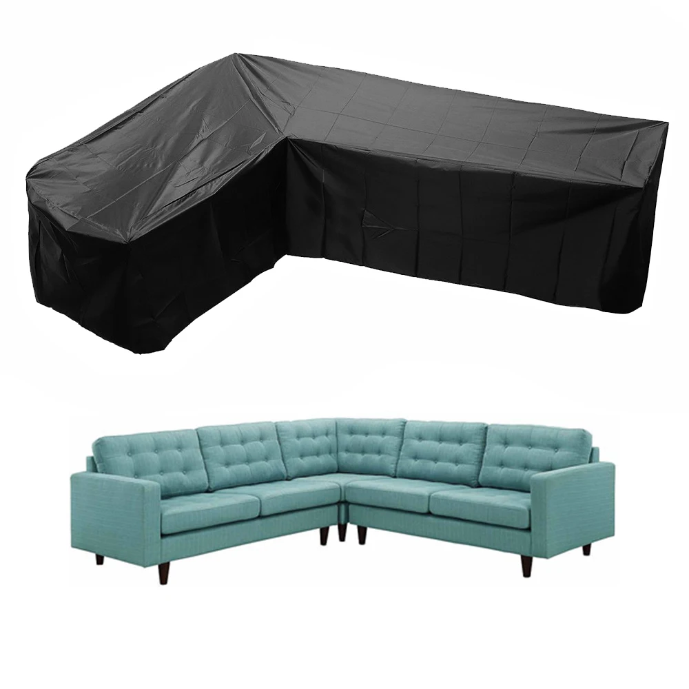Garden Furniture Sofa Cover Waterproof Table Chair Patio Garden Set Outdoor Furniture Rattan Corner Cover Oxford fabric