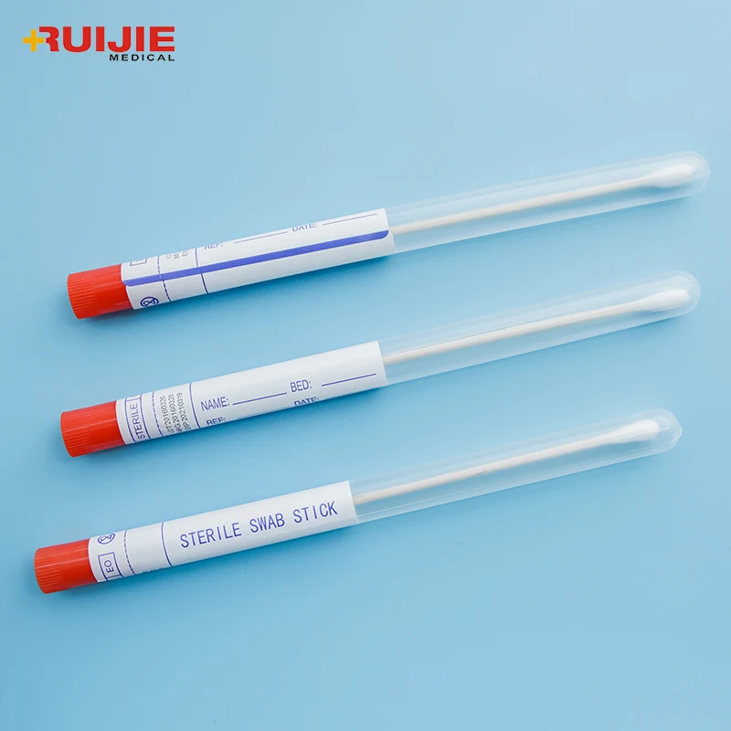 China Supplier Disposable Sterile Dacron Swab With Cary Blair Medium