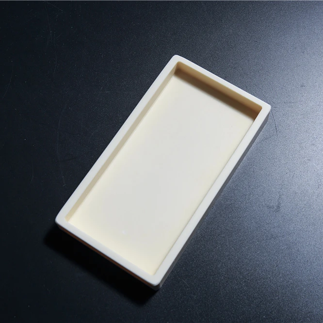 refractory alumina board tray 99% alumina ceramic square shape plate board tray
