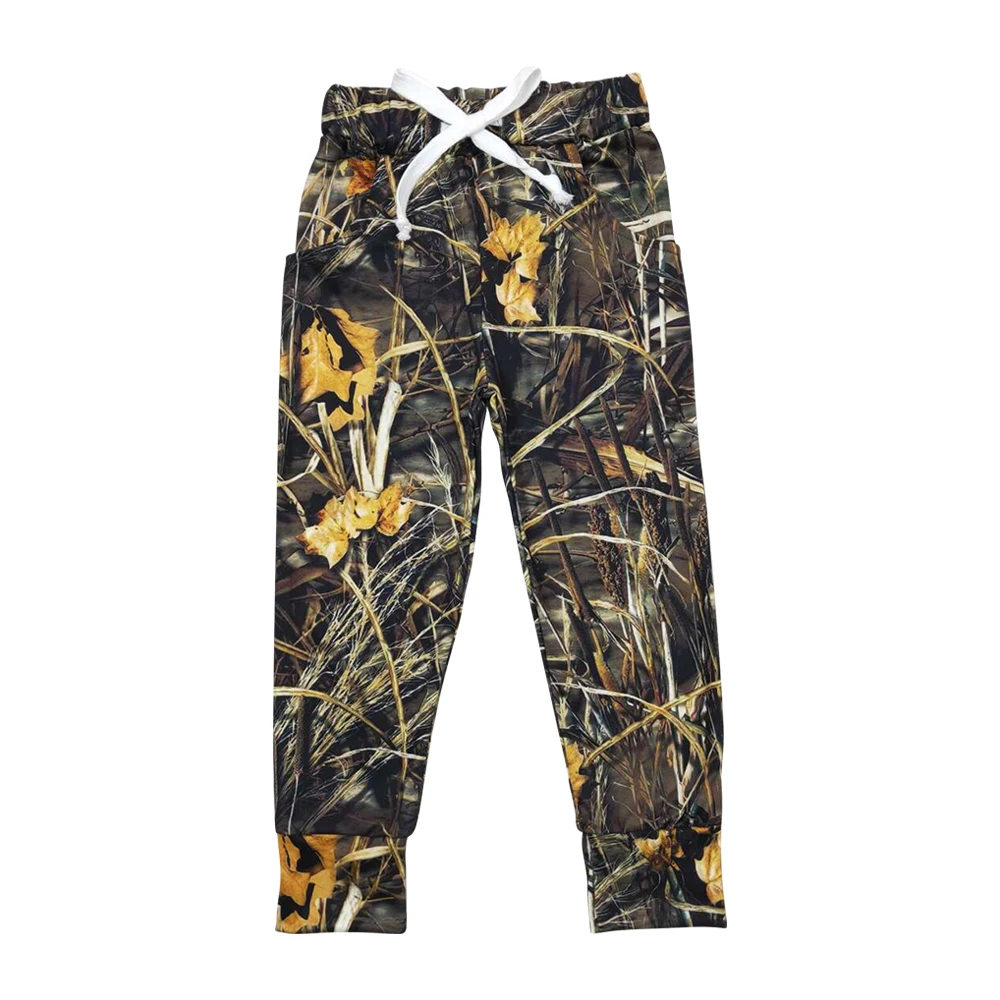 Baby clothes long pants high quality camo pocket children wholesale boys pants boutique low price clothes