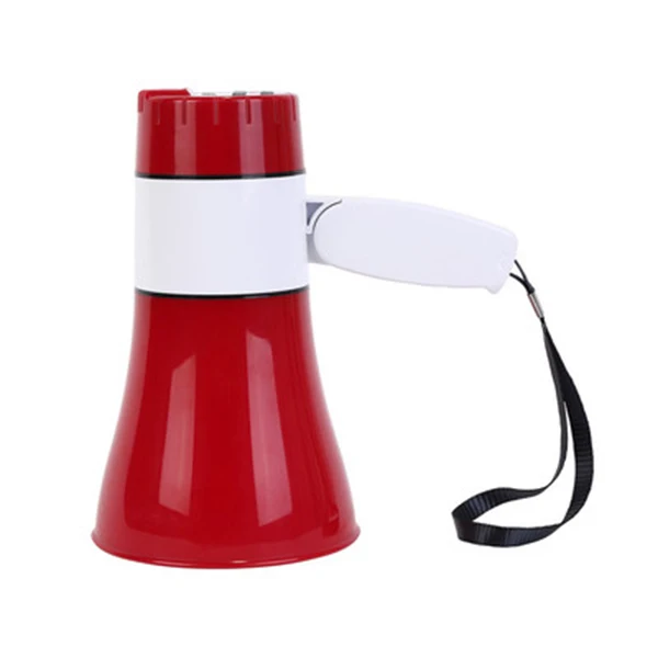 Outstanding Quality Pro Red White Abs Handheld Rechargeable Usb Megaphone