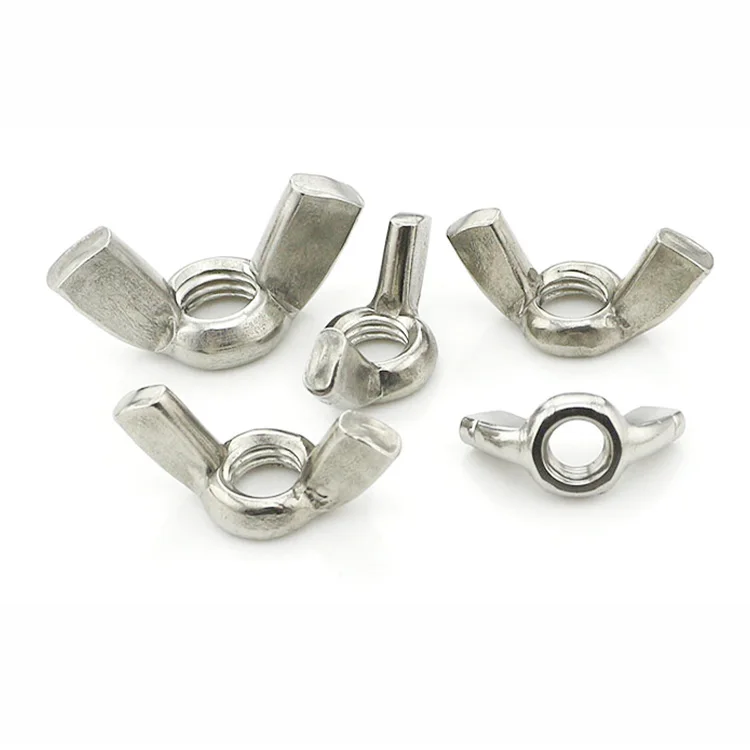 Hot Sell Stainless Steel Butterfly Casting  Stainless Steel Wing Nuts Fasteners For Wing Bolt