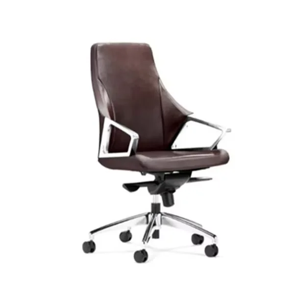 Leather Office Chair Luxury PU Leather for Home Apartment Hotel Lobby Living Room Aluminium Alloy Material Multi-Application