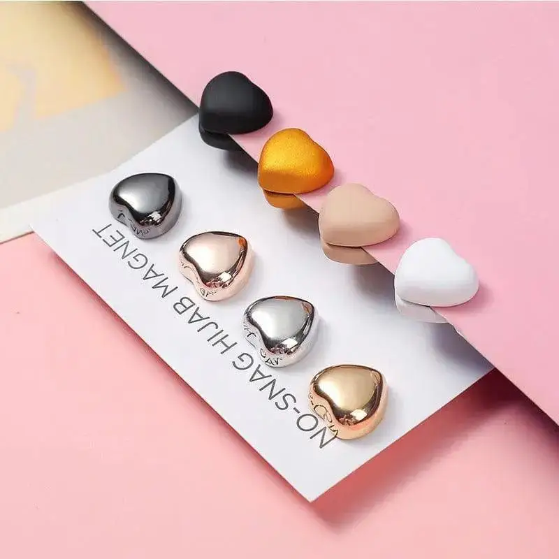 Custom Muslim Strong Magnetic Brooch Wholesale Hijab Pins with Magnets Permanent Jewelry Accessories Metal magnetic needle