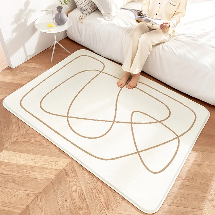 DAJIANG lamb wool bedroom rug and carpet
