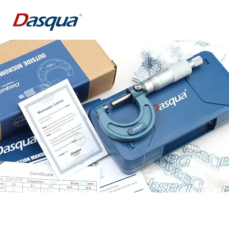 Dasqua Alta Precision Micrometer Exterior 0-25 mm Herramientas De Measurement