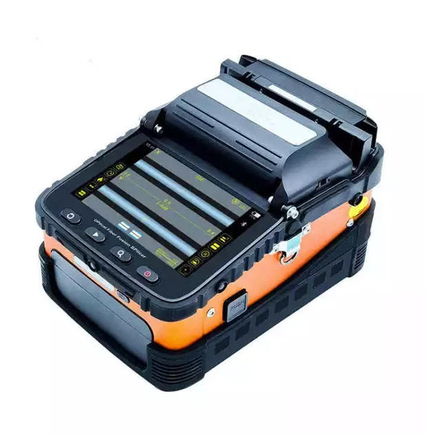 New  New 6 Motors Automatic FTTH Fibre Welding Splicing Machine Fiber Optic Cable Fusion Splicer AI-6C