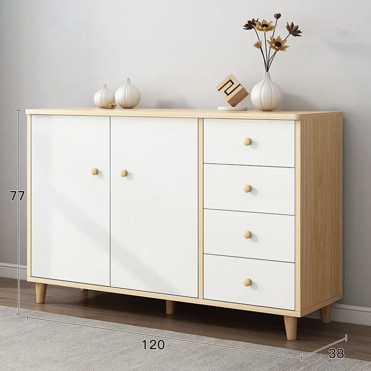 
Solid Wood Sideboard for Kitchen & Living Room | Chest of Drawers Wooden Cabinet | with 9 Drawers Luxury cherry wood 