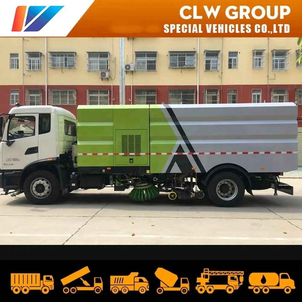 Dongfeng snow broom sweeper Truck 16m3/16000L/16000litres Road Cleaning Washer Equipment