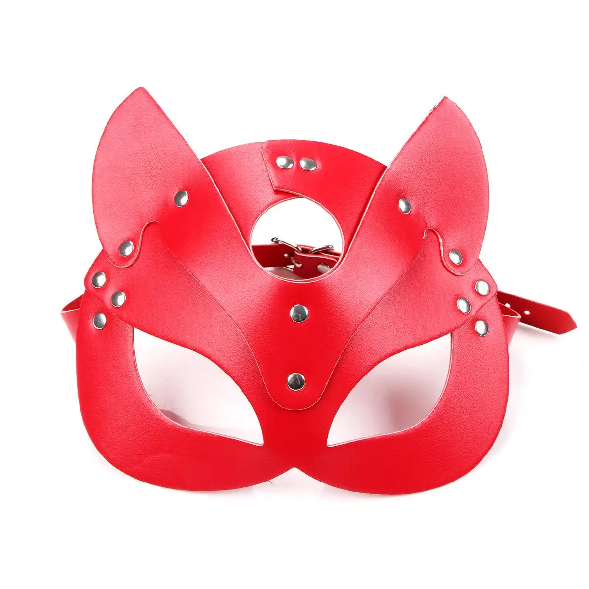 MOGlovers Pu Leather Sex Toys Cosplay Kit Hald Face Eye Masks  Accessories Fox or to the Face Mask Sexy Costumes for Adult