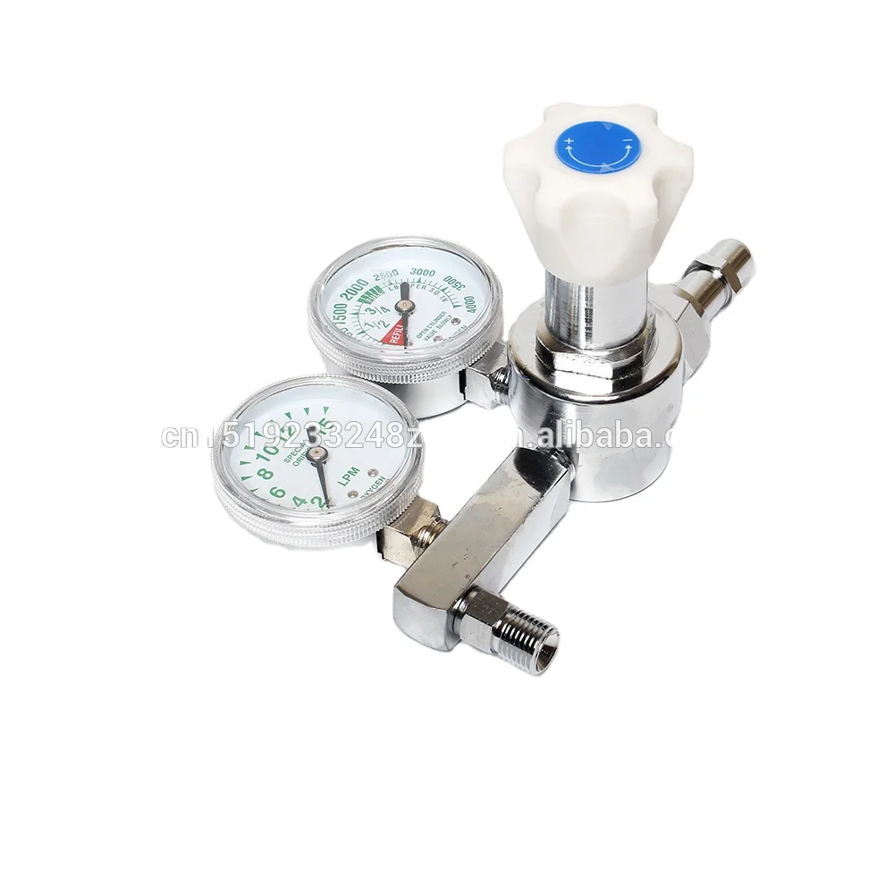 Hospital medical Oxygen Regulator CGA540  with double manometer