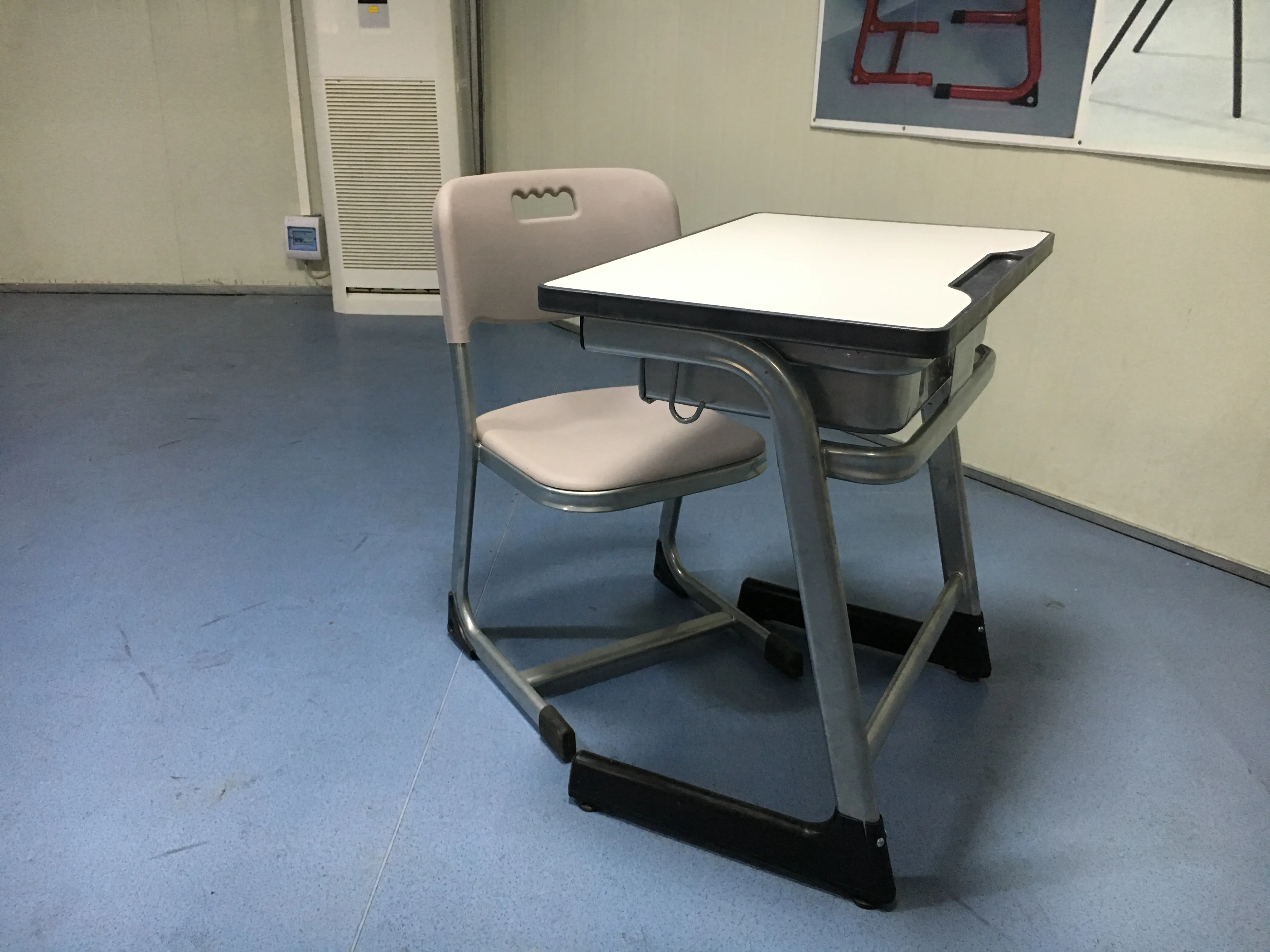 Factory supply School Furniture Table Desk Writing Single Seater School Desk Chair Student desk
