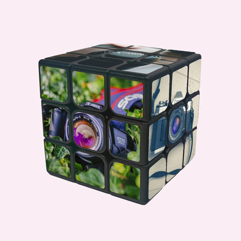 custom logo advertising 3d magic cube with diy ideas puzzle toy 3x3 3x3x3 3*3*3 personalized 6 sided photo picture
