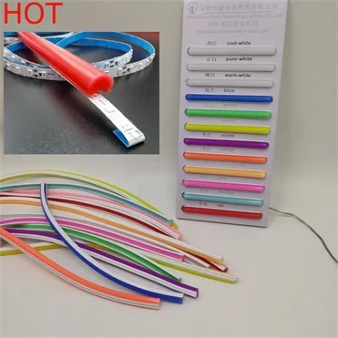 The latest fashion of 2nd generation 12V 8*10mm Led Strip Silicone Tube Separated  Flex Neon Light