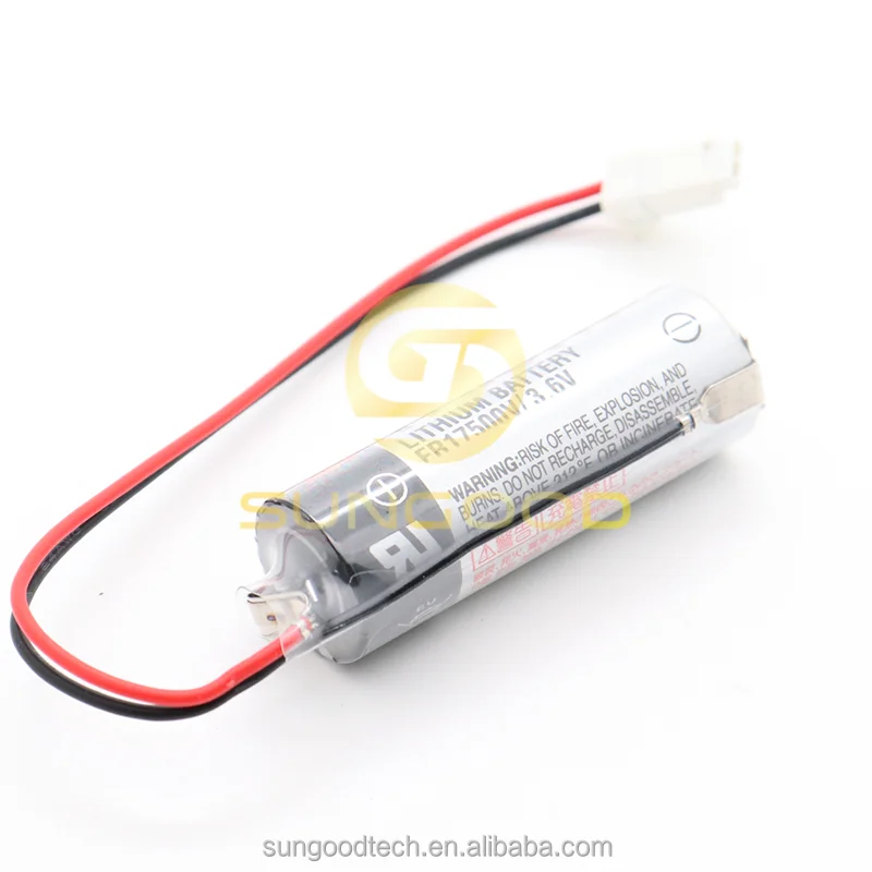 YASKAWA YRC1000 GP Series HW1483880-A ER17500V 3.6V PLC Lithium Battery With White Connector