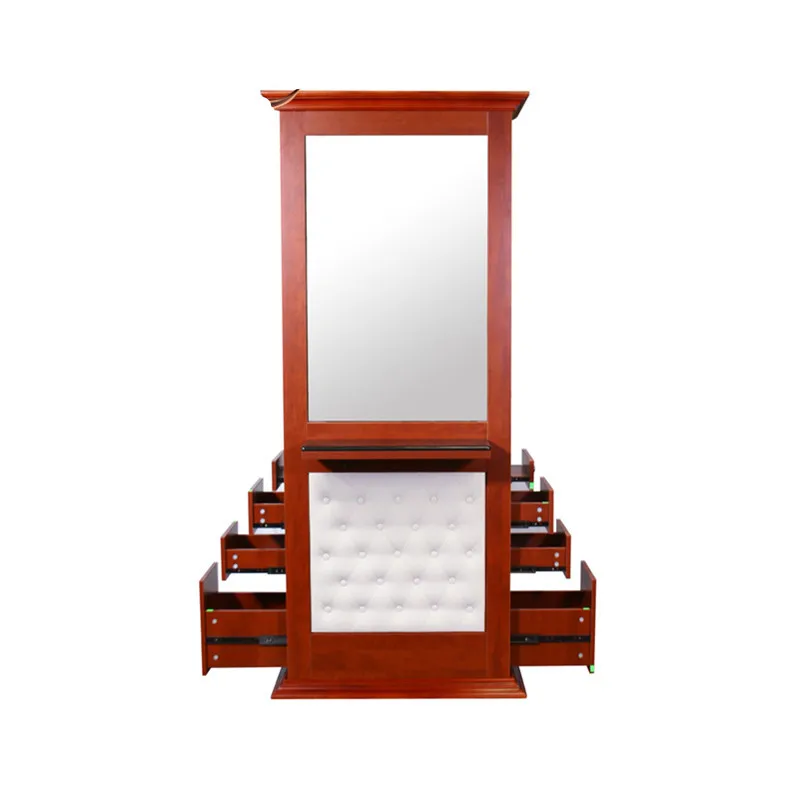 double sided hair hairdressing salon styling stations mirror station salon furniture