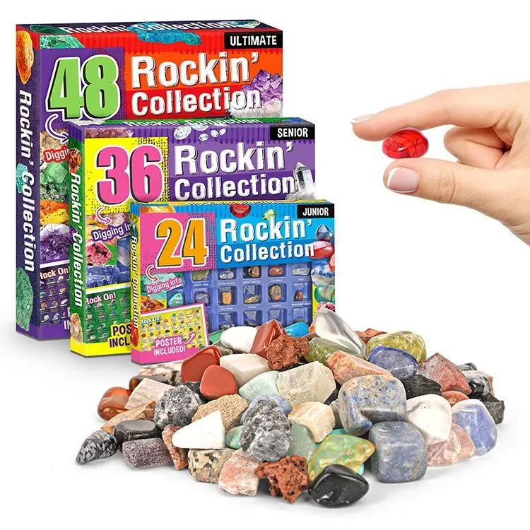 Intermediate rock mineral collection natural stone specimen crystal spot wholesale kids toys