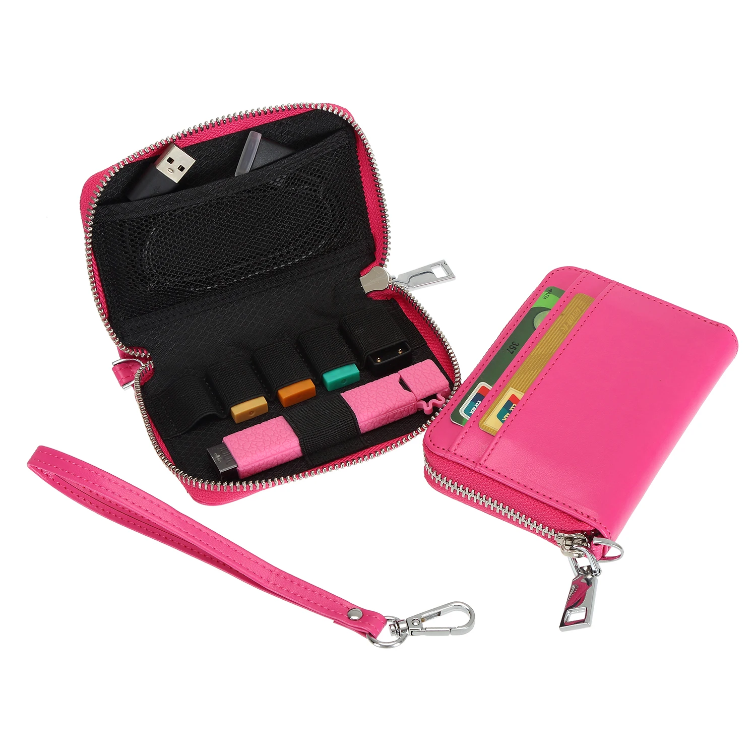 Factory Custom Leather E Cig Case Cigarette Vape Pen Tool Kit Carrying Travel Storage Bag Cover