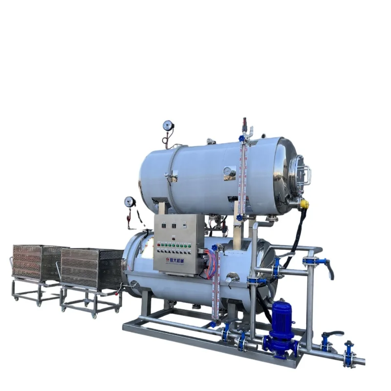 QD-600  Double layer hot water circulation autoclave retort  for food/canning