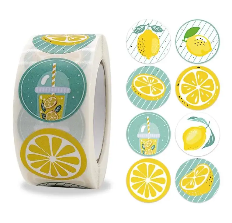 Hot Sale Custom Logo Printed Roll Blue Adhesive Paper Label Stickers for Packaging