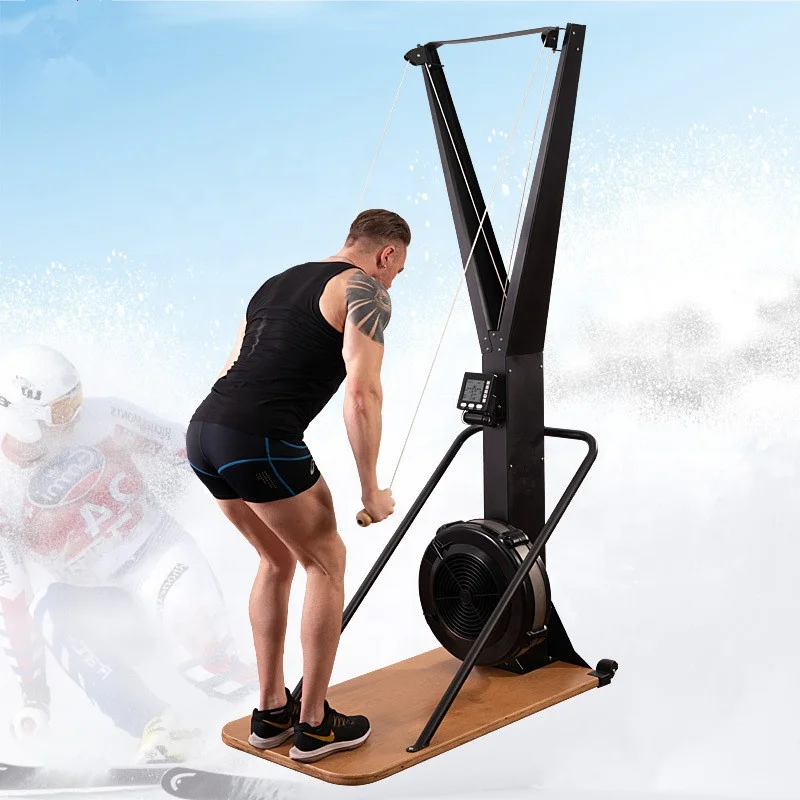 Home Indoor Logo Workout Fitness Wind Resistance Cardio Simulator ERG Commercial Row Gym Equipment Exercise Ski Machine