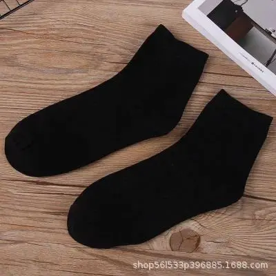 Business Ankle Socks Work Sport White Crew  Wool sublimation thick men crew cotton work socks