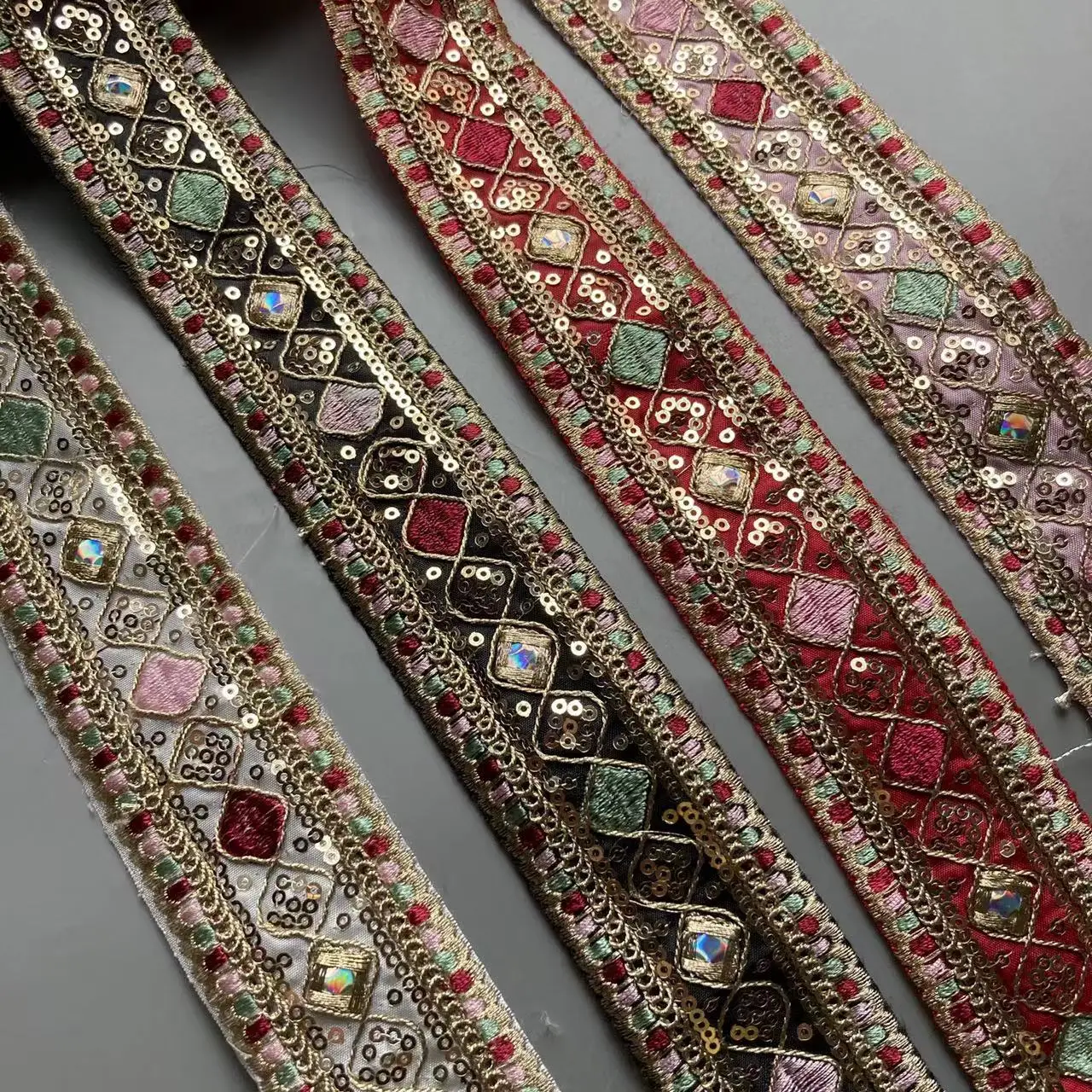 Embroidery Flower DIY Sewing Accessories for Curtain Shoes Clothing  Lace Fabric Trim Ribbon