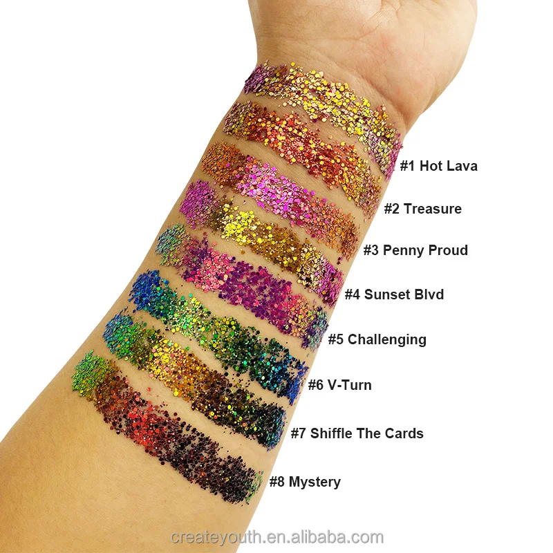 high pigment liquid glitter eyeshadow multichrome eyeshadow