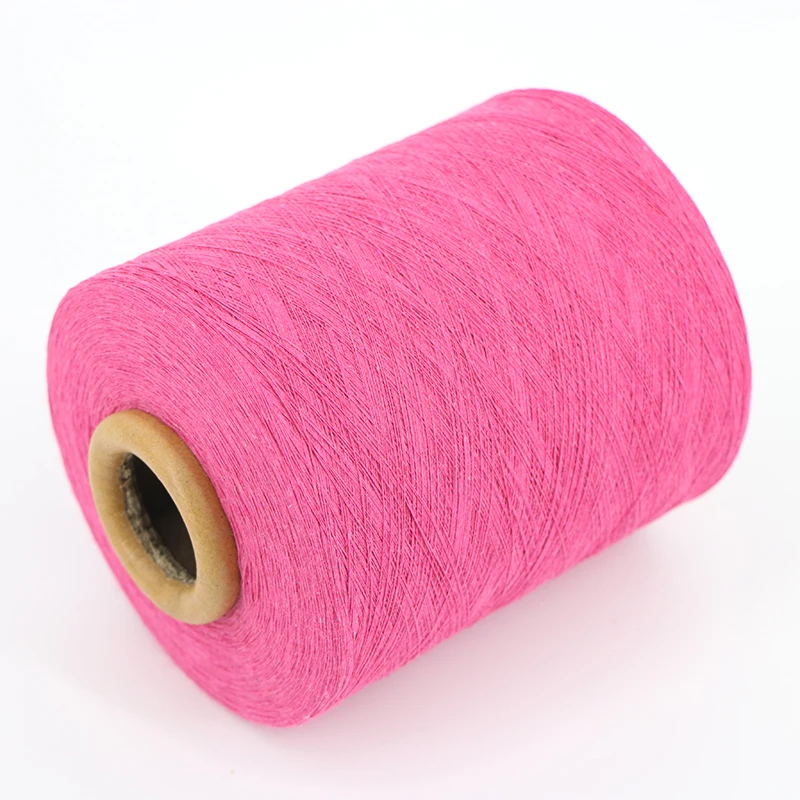 4ply organic recycled multicolored cotton blended dyed yarns for weaving