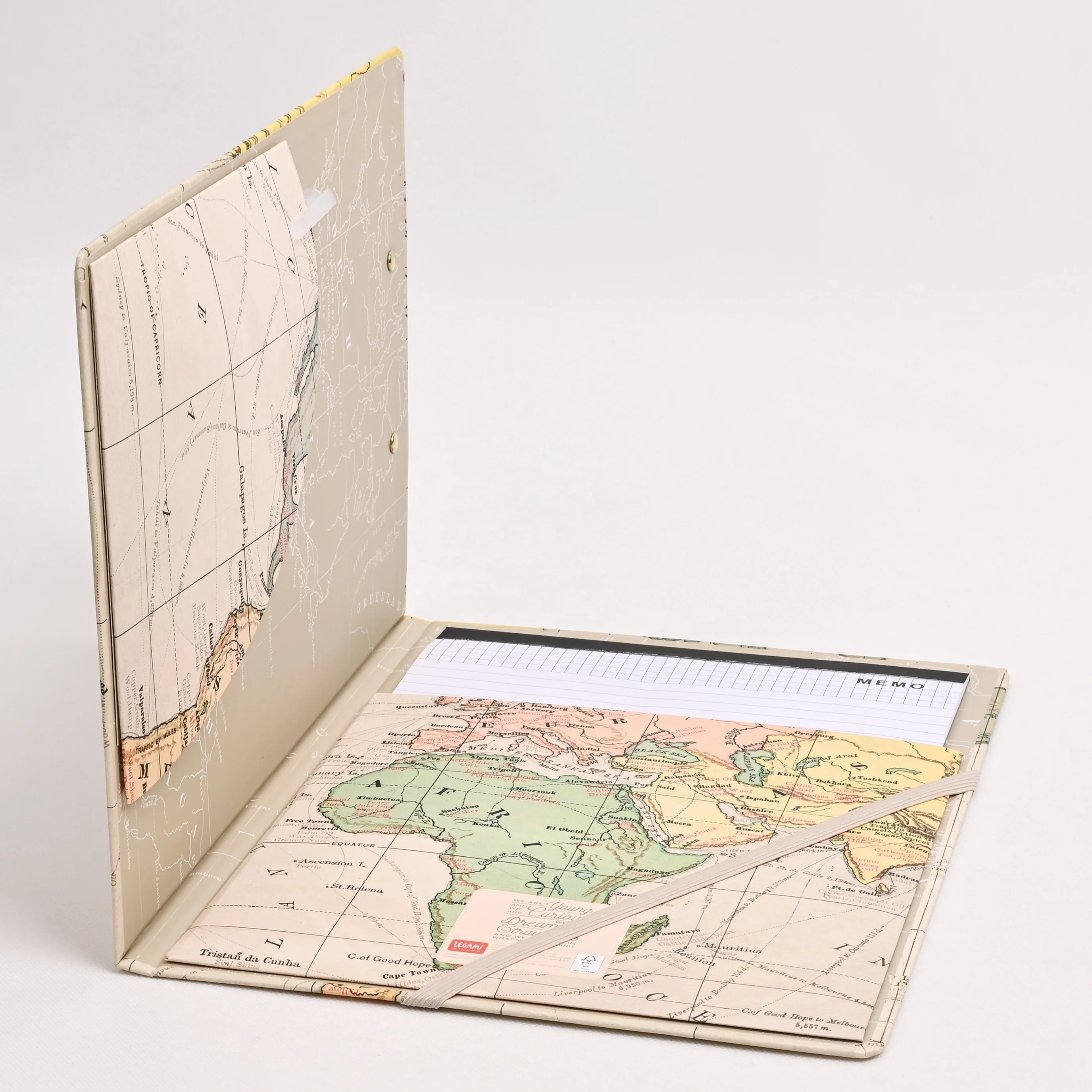 Good Quality Double Side Writing Nursing Clipboard With Pen Holder Gold Clip Storage Personalized Clipboard For Office School