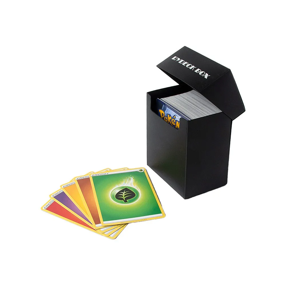 Custom PP plastic 80 Pcs high Capacity cards protecting deck Box for mtg ygh plastic box for playing magic card box